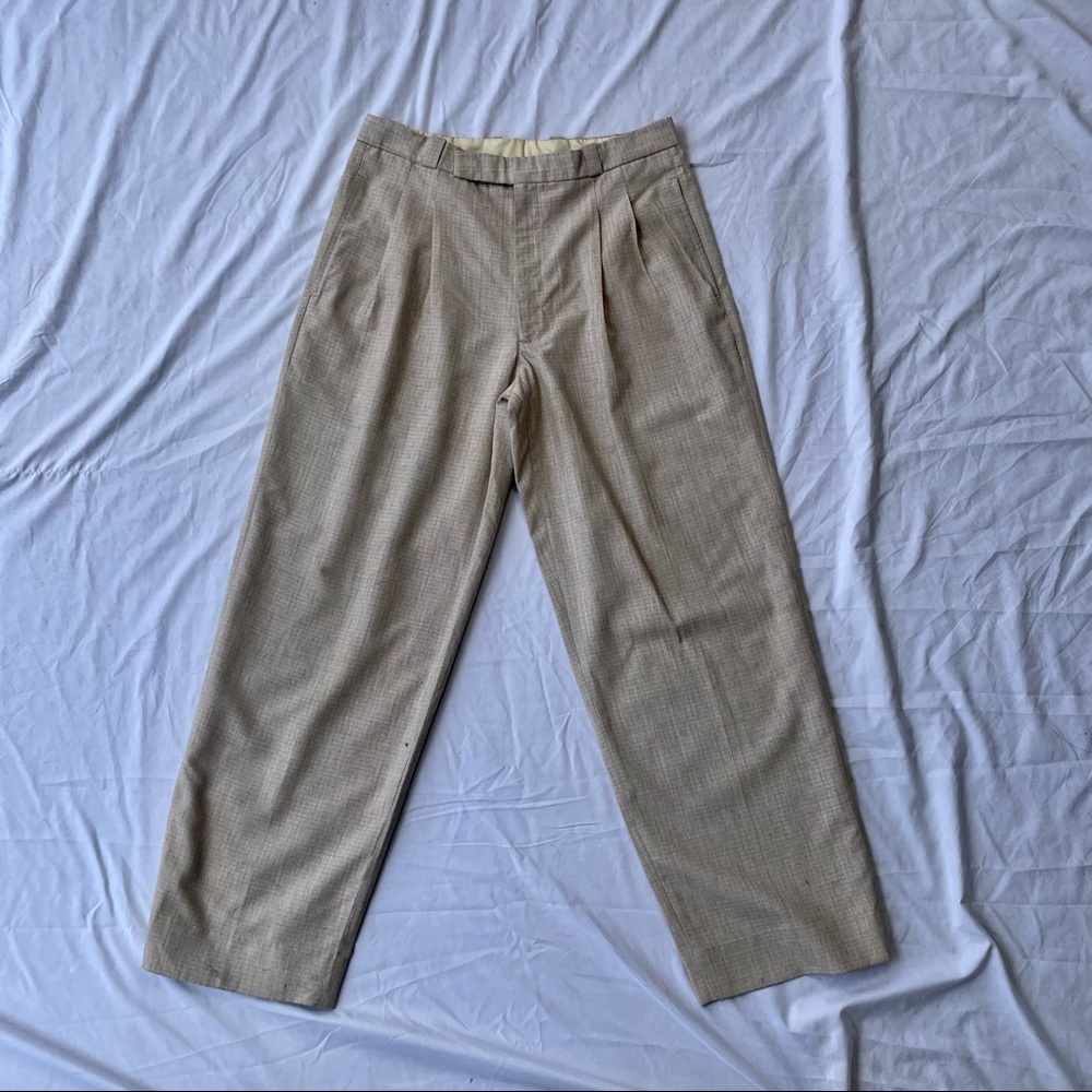 Vintage Mens Beige Pants